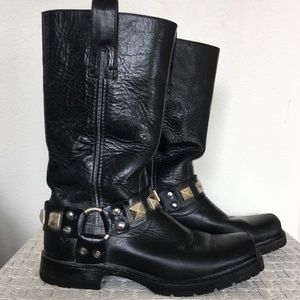 Frye Heath Studded Harness Boot